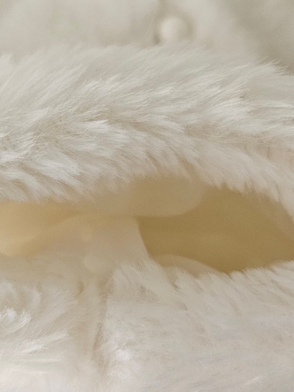 Janie and Jack Bonjour Cream Faux Fur Channel Quilted Jacket Coat Size 3 to 4 - Picture 5 of 11